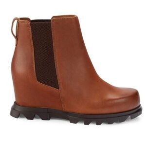 Sorel Women's Joan Of Arctic Wedge II Chelsea Boot Brown, Size 11